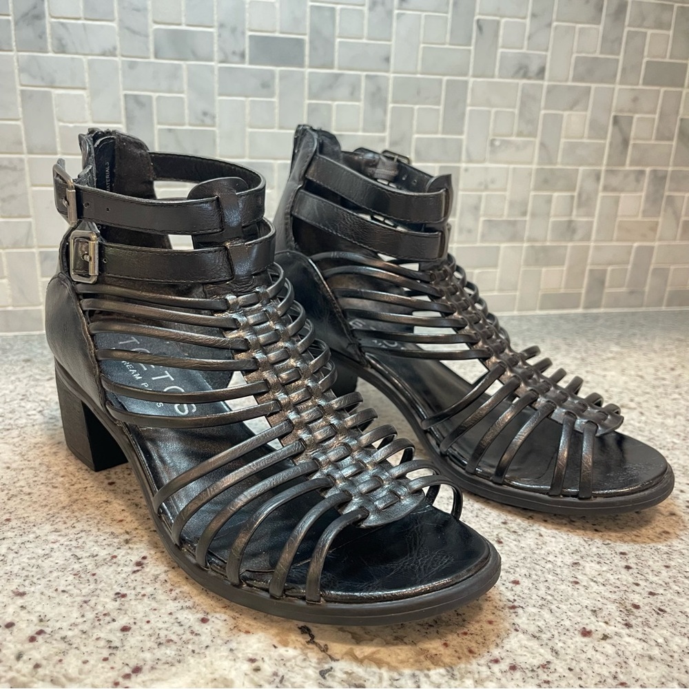 Toetoes by Dream Pairs Gladiator Block Heels